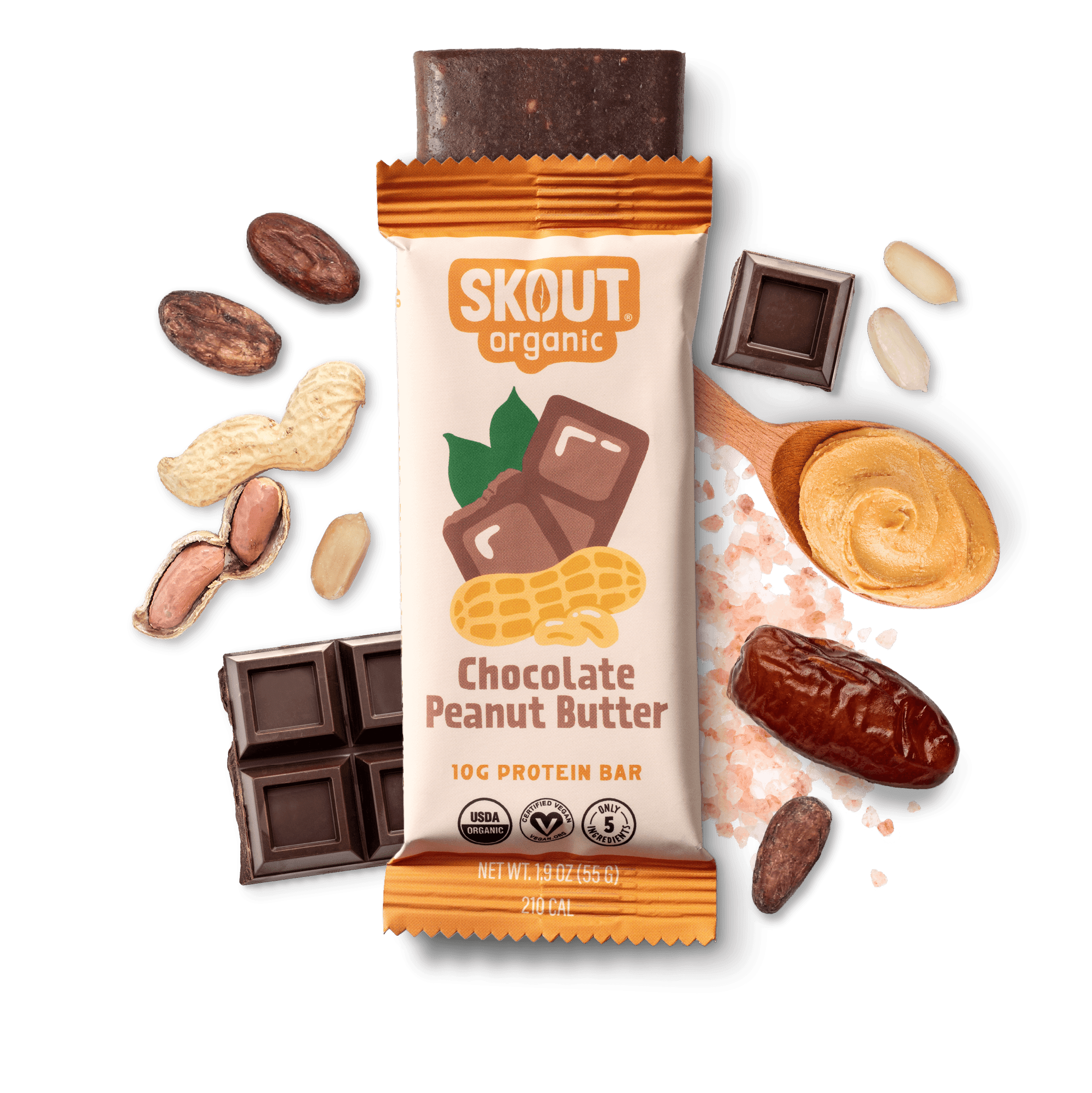 Skout Organic Protein Bar – Chocolate Peanut Butter