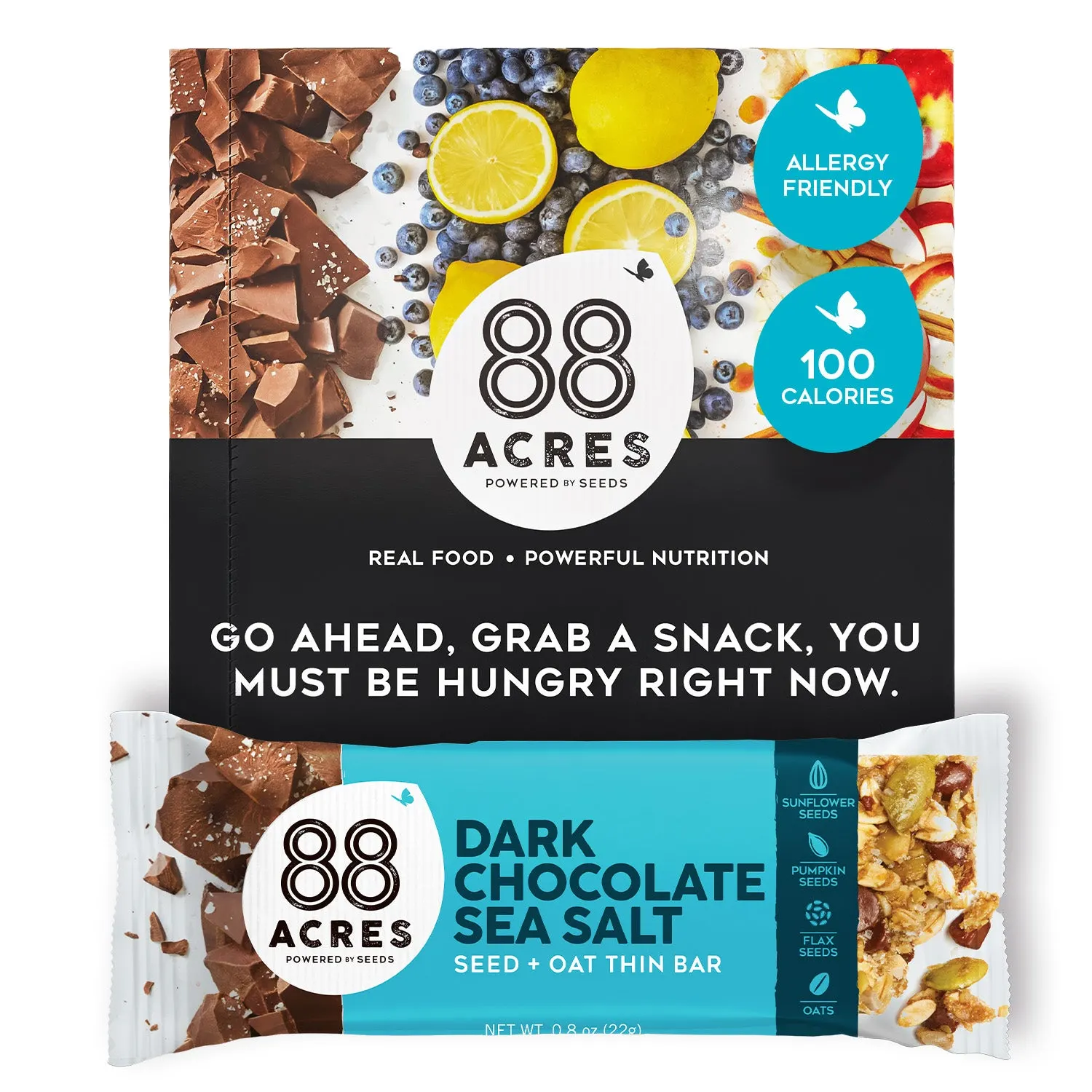 88 Acres Seed Bar – Dark Chocolate Sea Salt