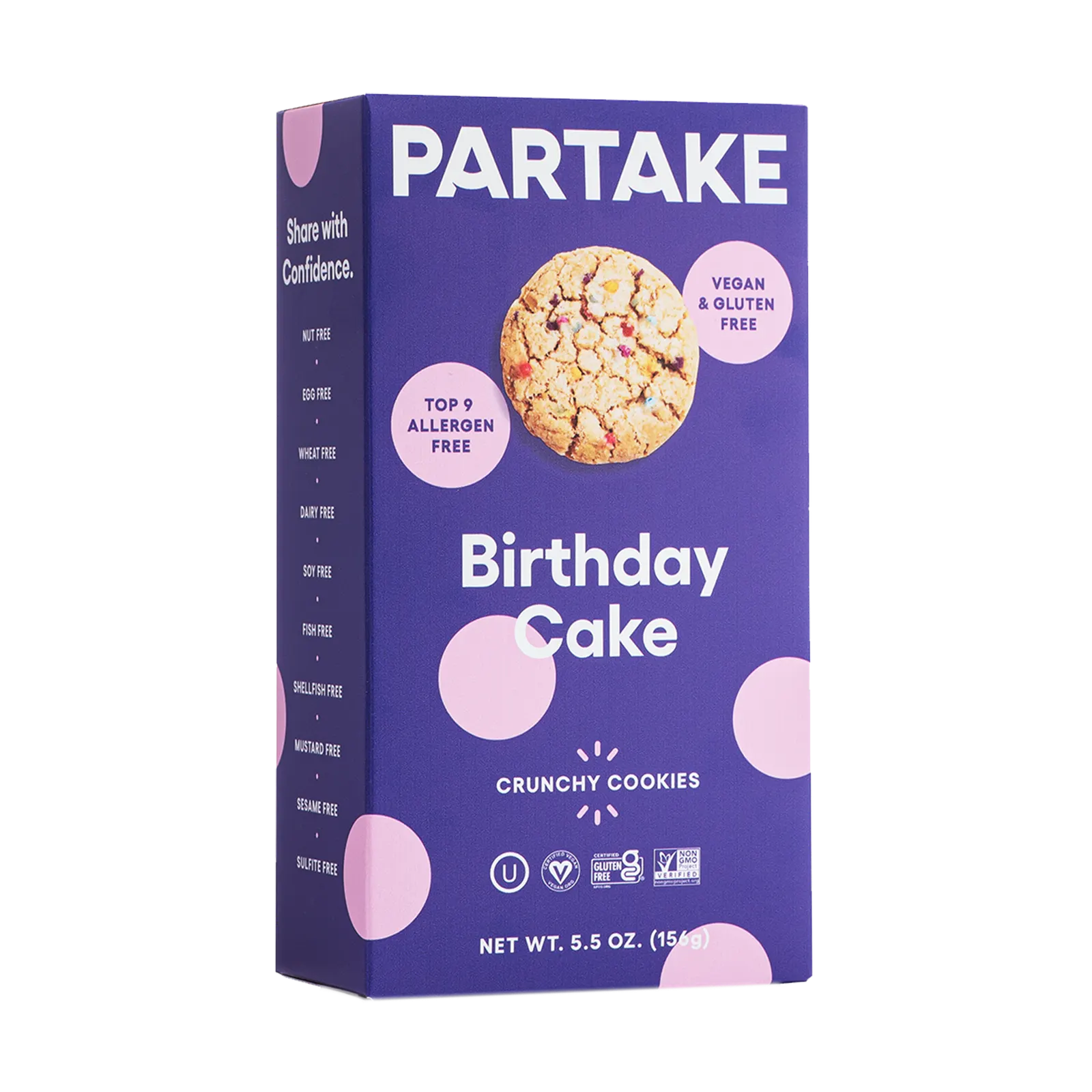 Partake Crunchy Cookies – Birthday Cake