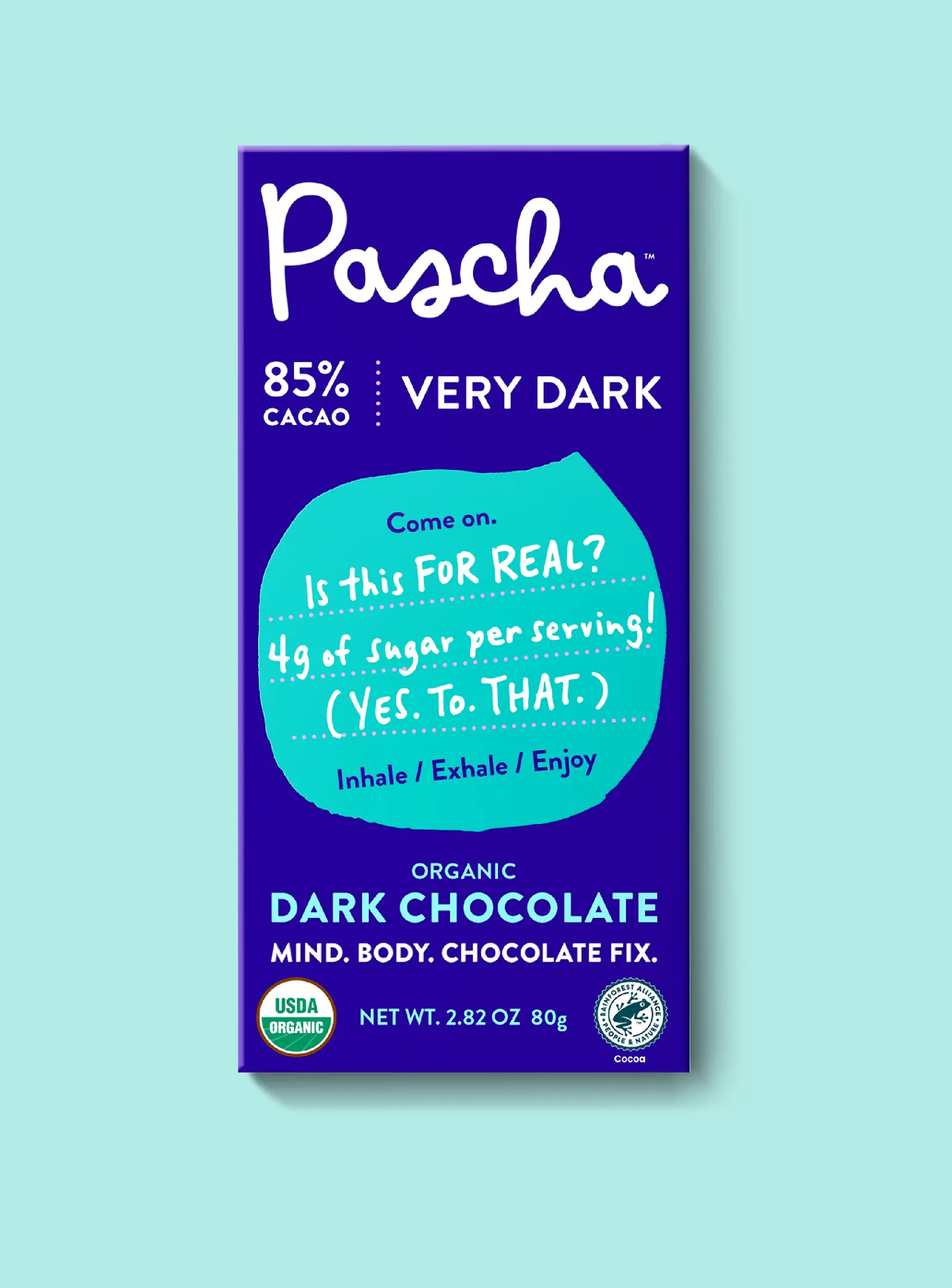 Pascha Organic Dark Chocolate Bar 85%
