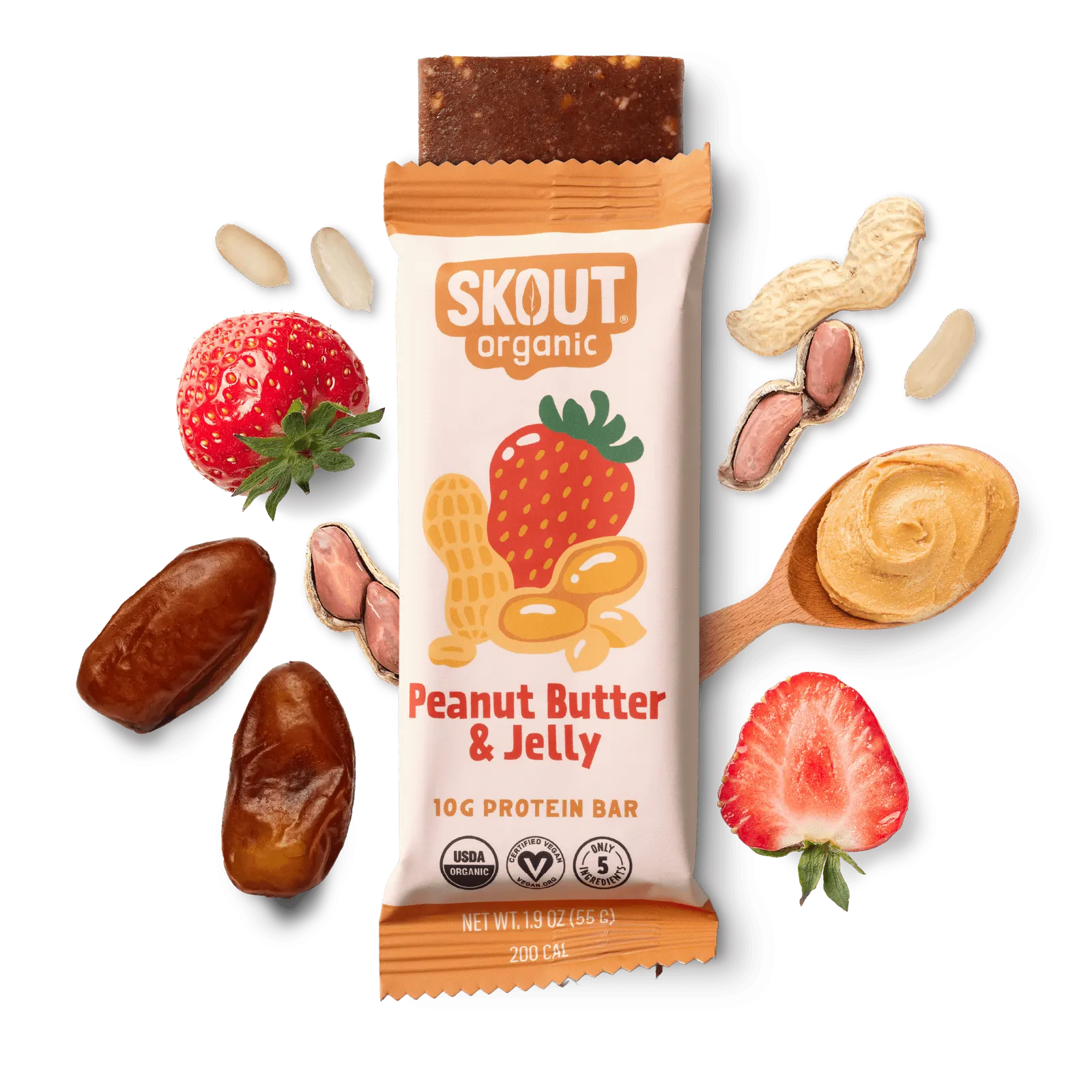 Skout Organic Protein Bar – Peanut Butter & Jelly