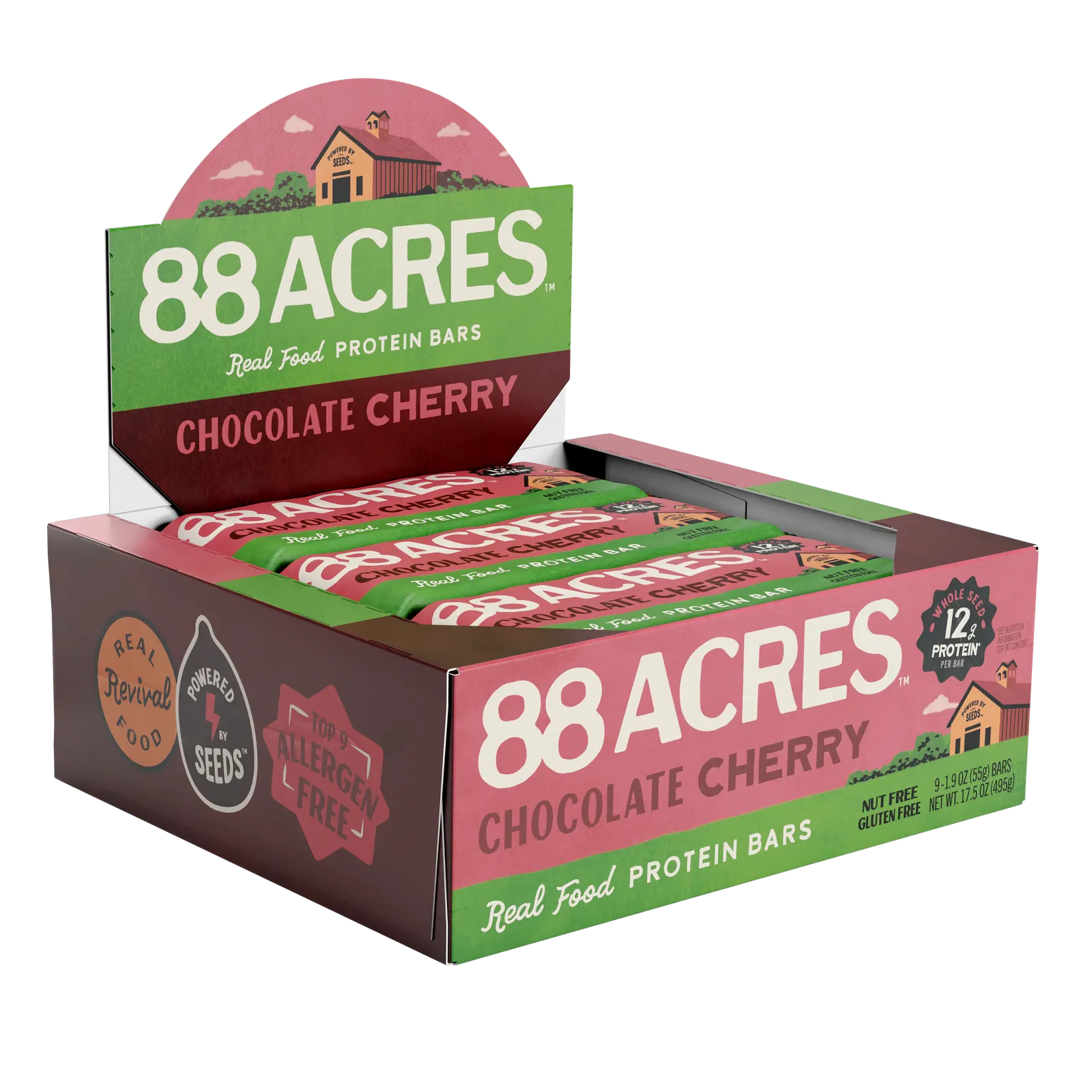 88 Acres Protein Bars – Chocolate Cherry