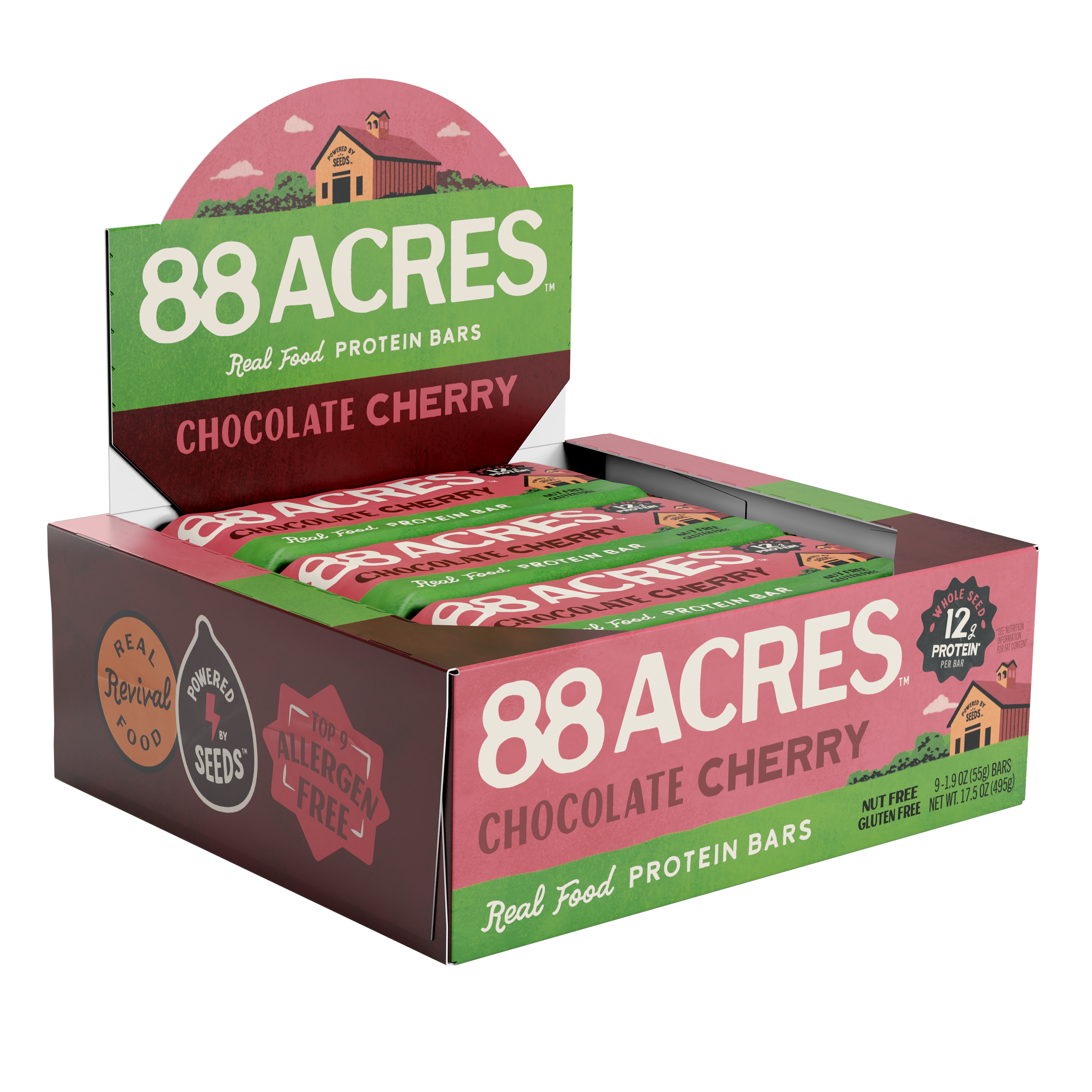 88 Acres Protein Bars – Chocolate Cherry