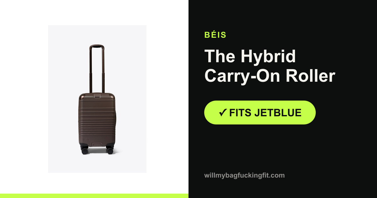 Does the Béis Hybrid Carry-On Roller fit on JetBlue?